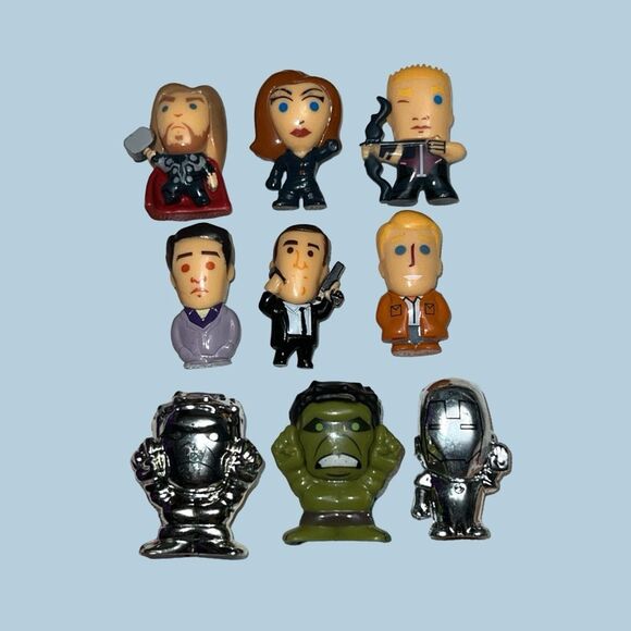 Marvel's The Avengers Mini Series CHIBI Figures Lot of 9 Pcs B4 - Picture 1 of 1